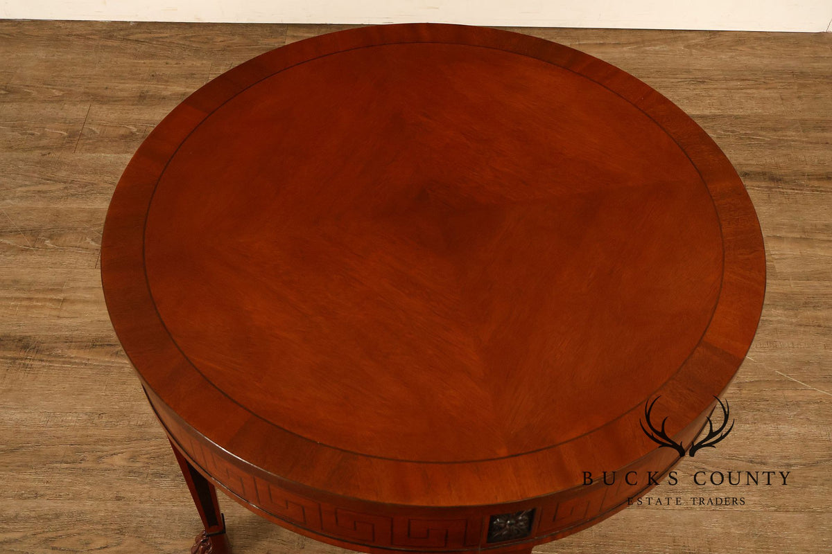 Baker Furniture Neoclassical Style Round End Table