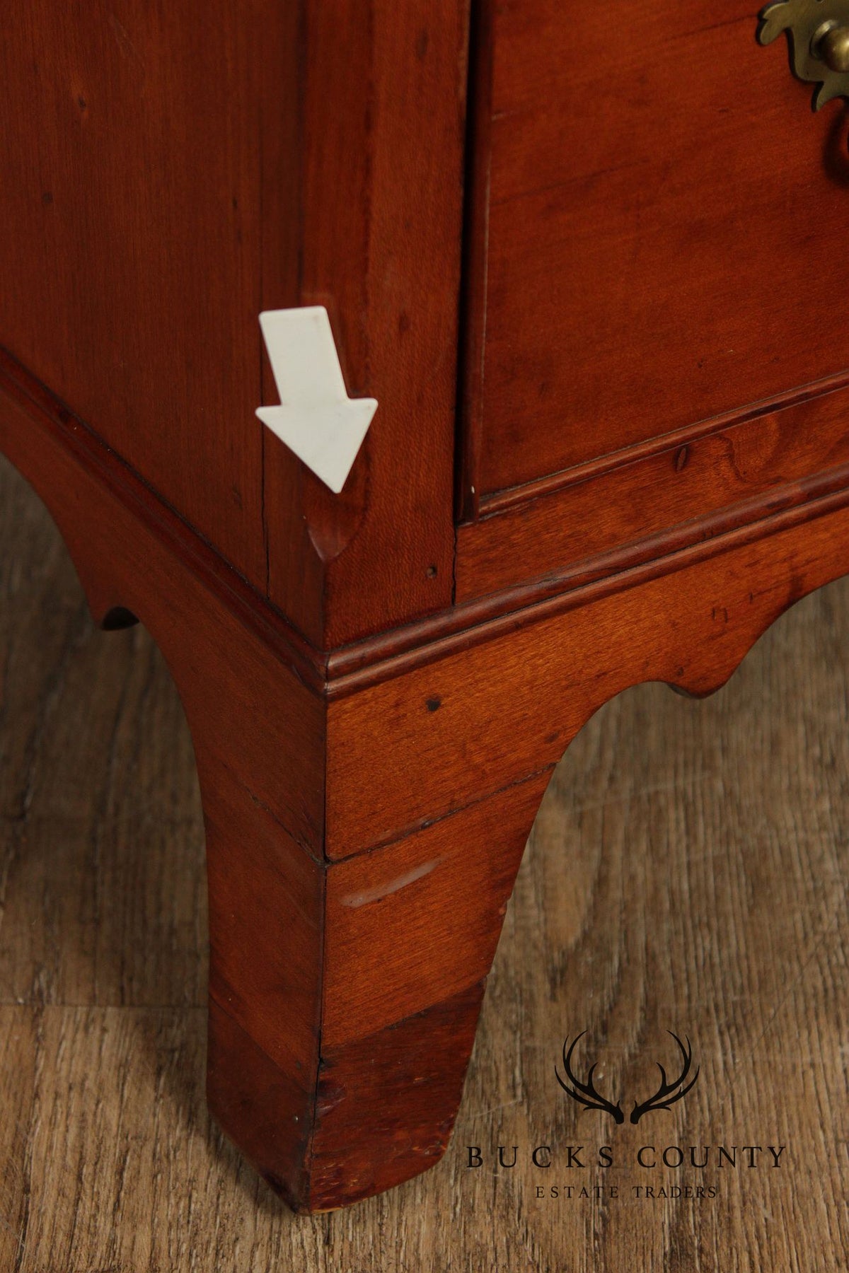 Antique Hepplewhite Style Cherry Slant Front Desk