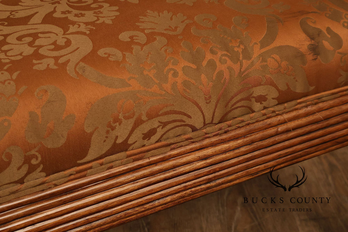 Regency Style Carved Frame Armchair