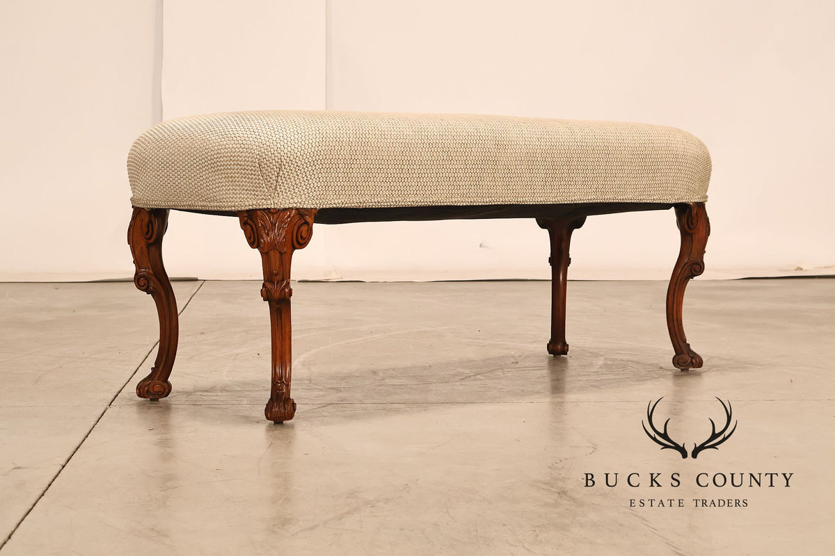 Italian Provincial Style Carved Bench