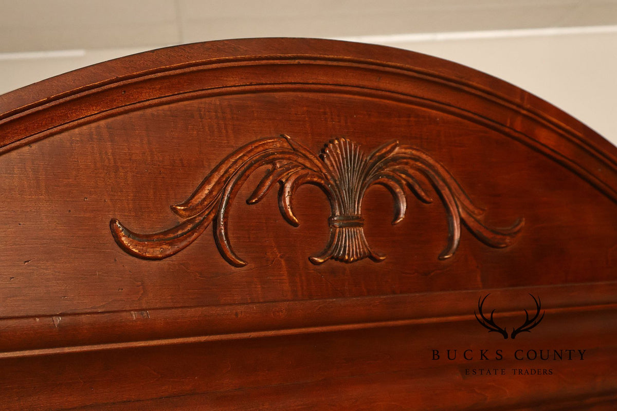 Ethan Allen 'British Classics' Carved Maple And Birch Armoire