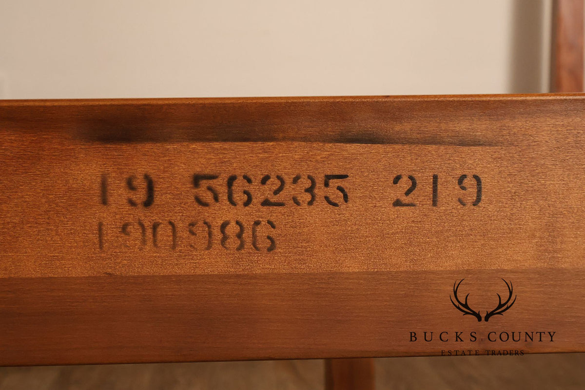 Ethan Allen Shaker Style Pine Pencil Post Queen Bed