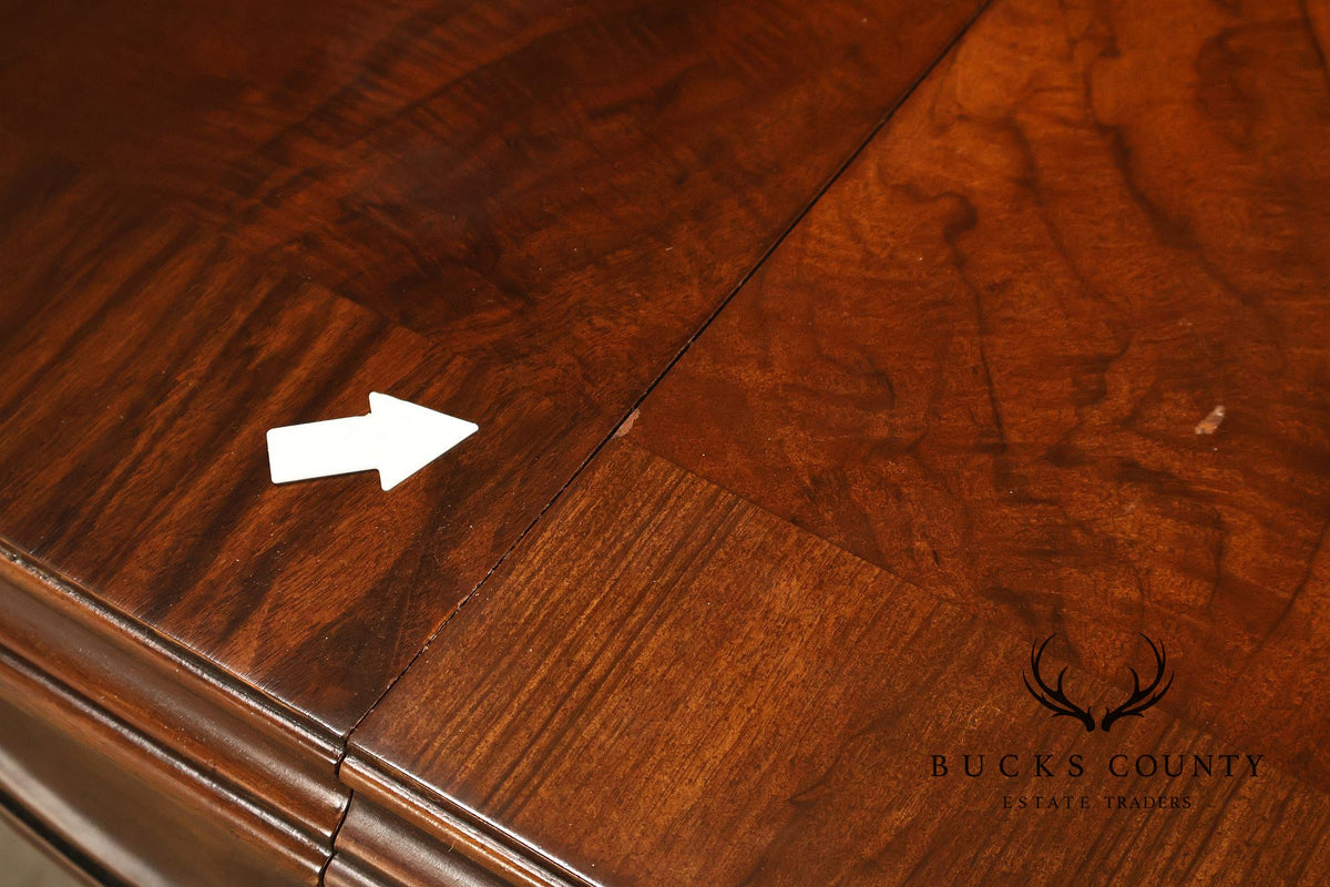 Karges French Louis XV Style Walnut Expandable Dining Table