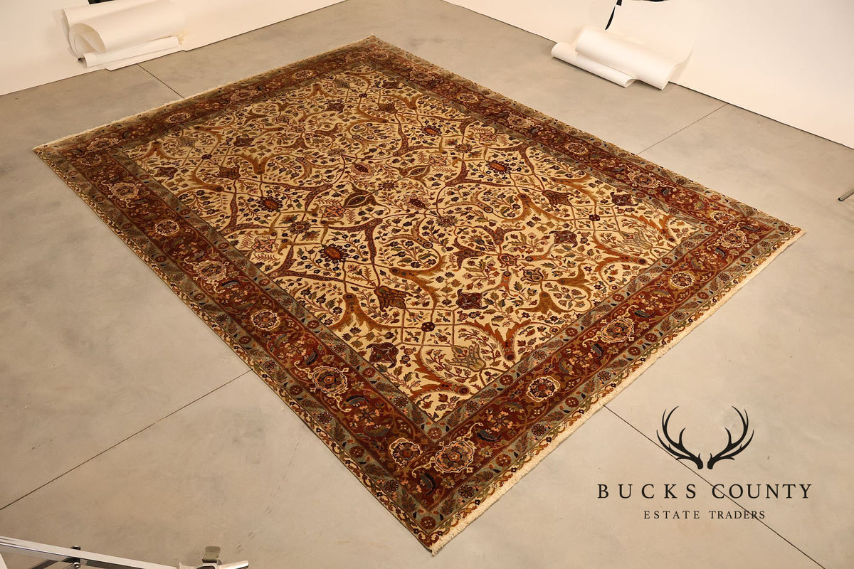 Persian Kashan Floral Area Rug