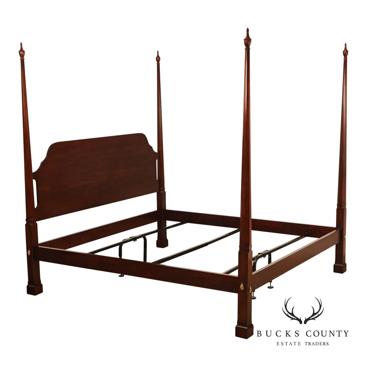 Henkel Harris Solid Mahogany King Size Poster Bed