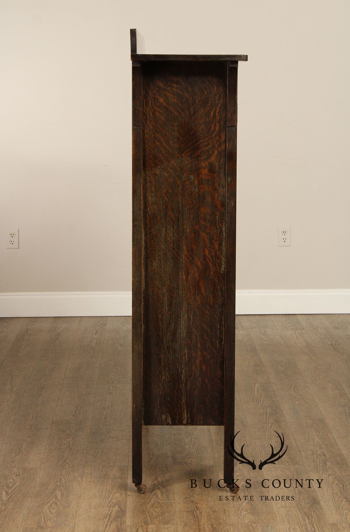 Limbert Antique Mission Oak Arts & Crafts Glass Door Bookcase