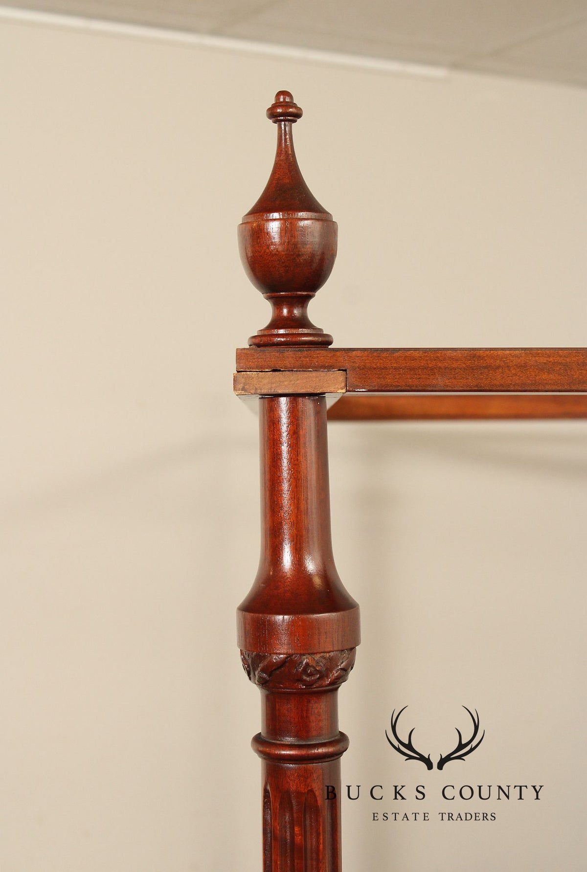 Baker Furniture Mahogany Queen Canopy Bed