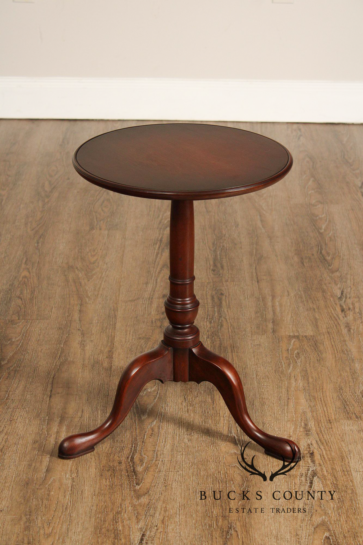 Robert Whitley Queen Anne Style Cherry Candle Stand