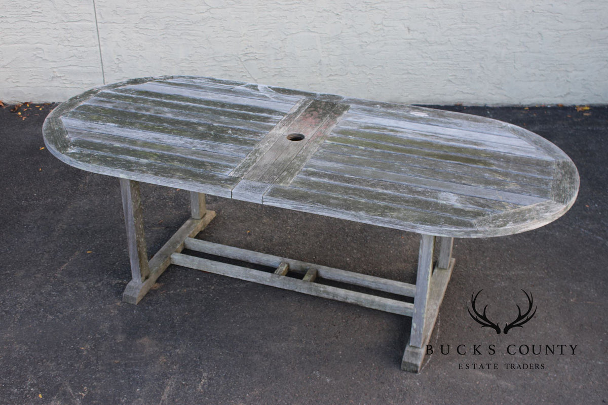 Gloster Teak Outdoor Dining Table With Six Chairs