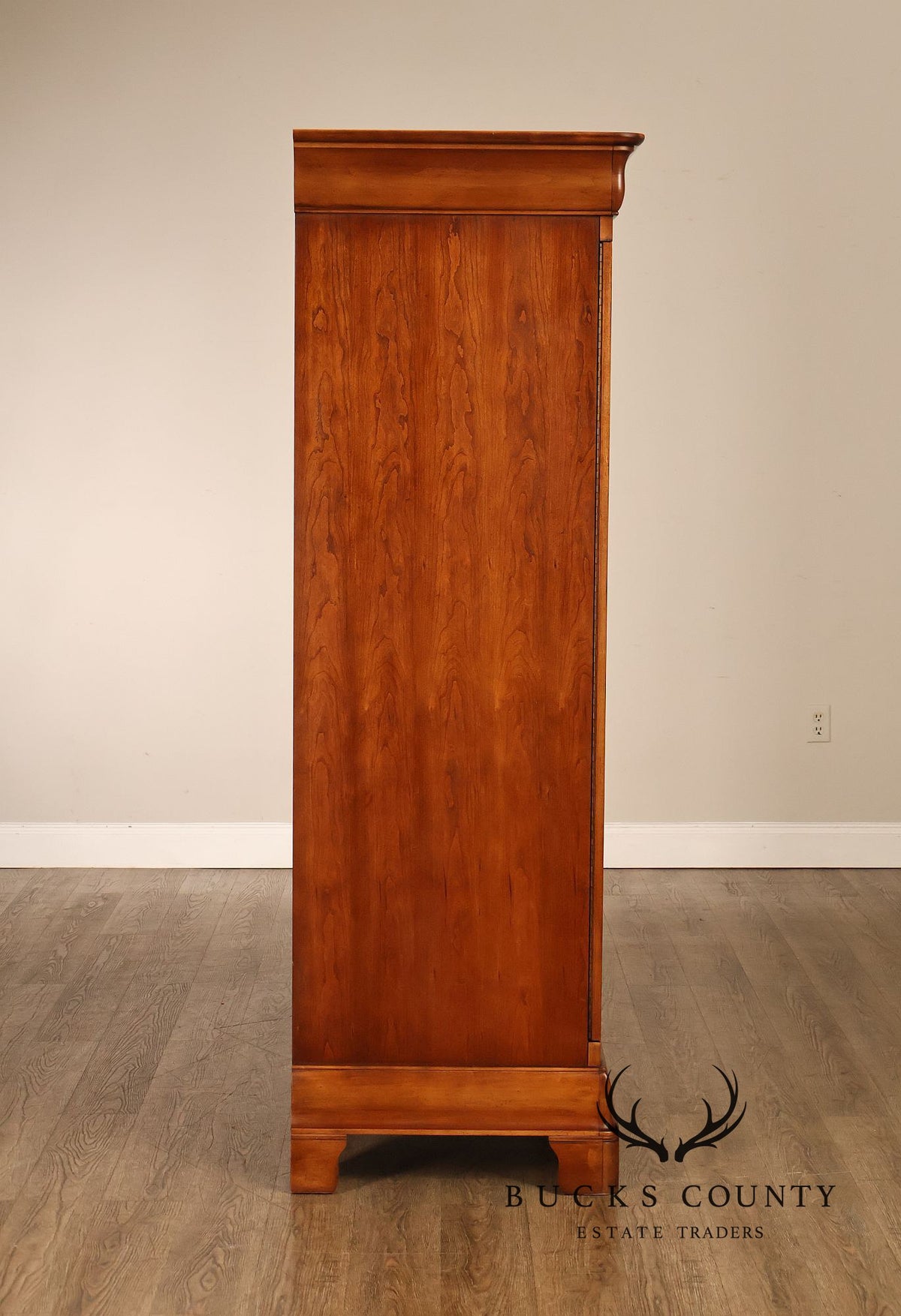 National Mt. Airy Cherry Two-Door Entertainment Armoire