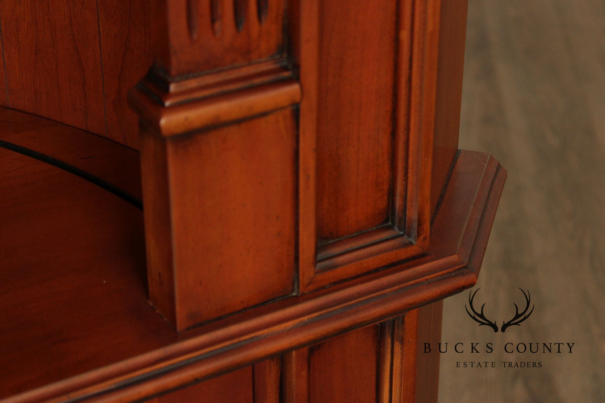 Harden Chippendale Style Cherry Corner Bookcase