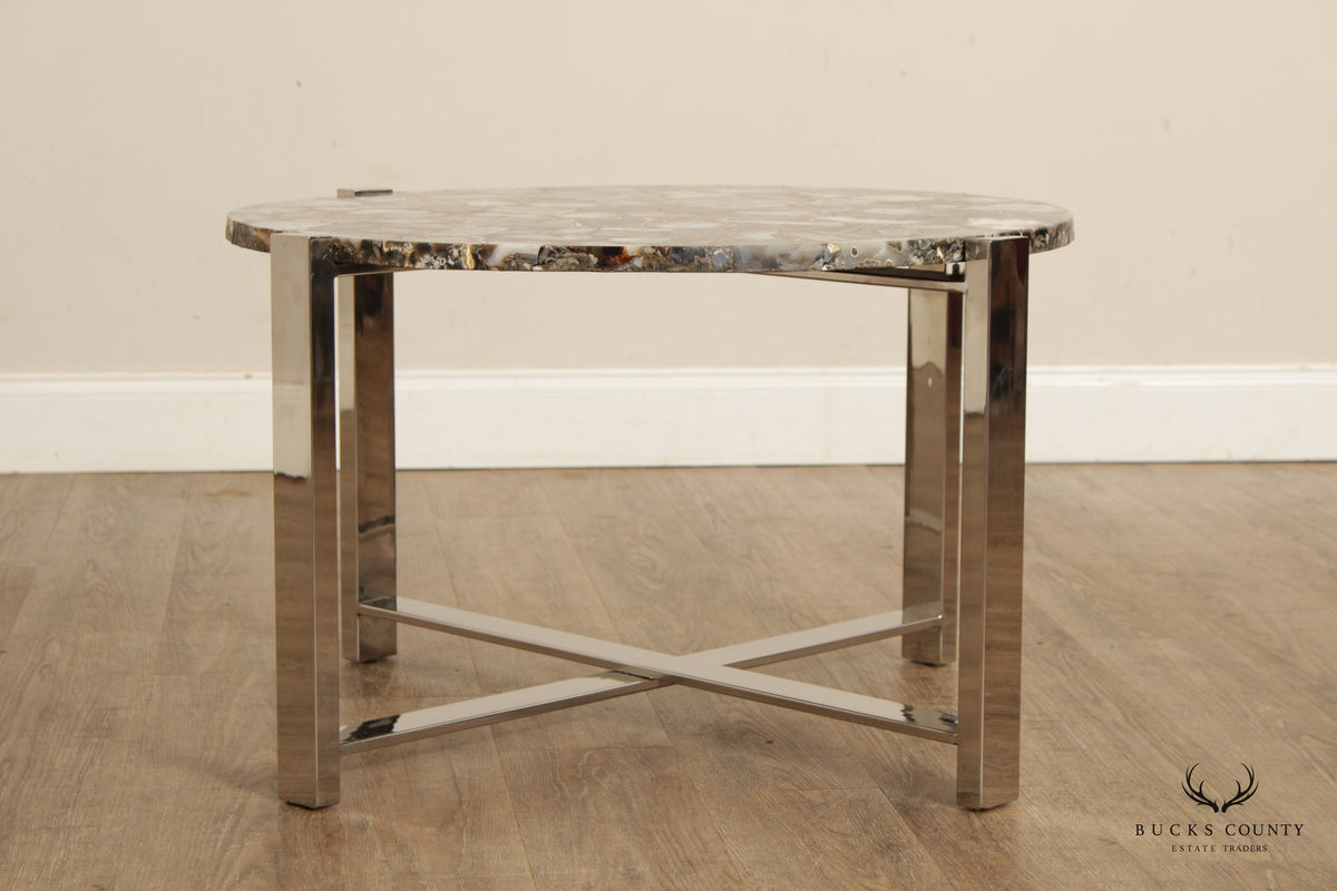 Contemporary Agate Slice Coffee Table