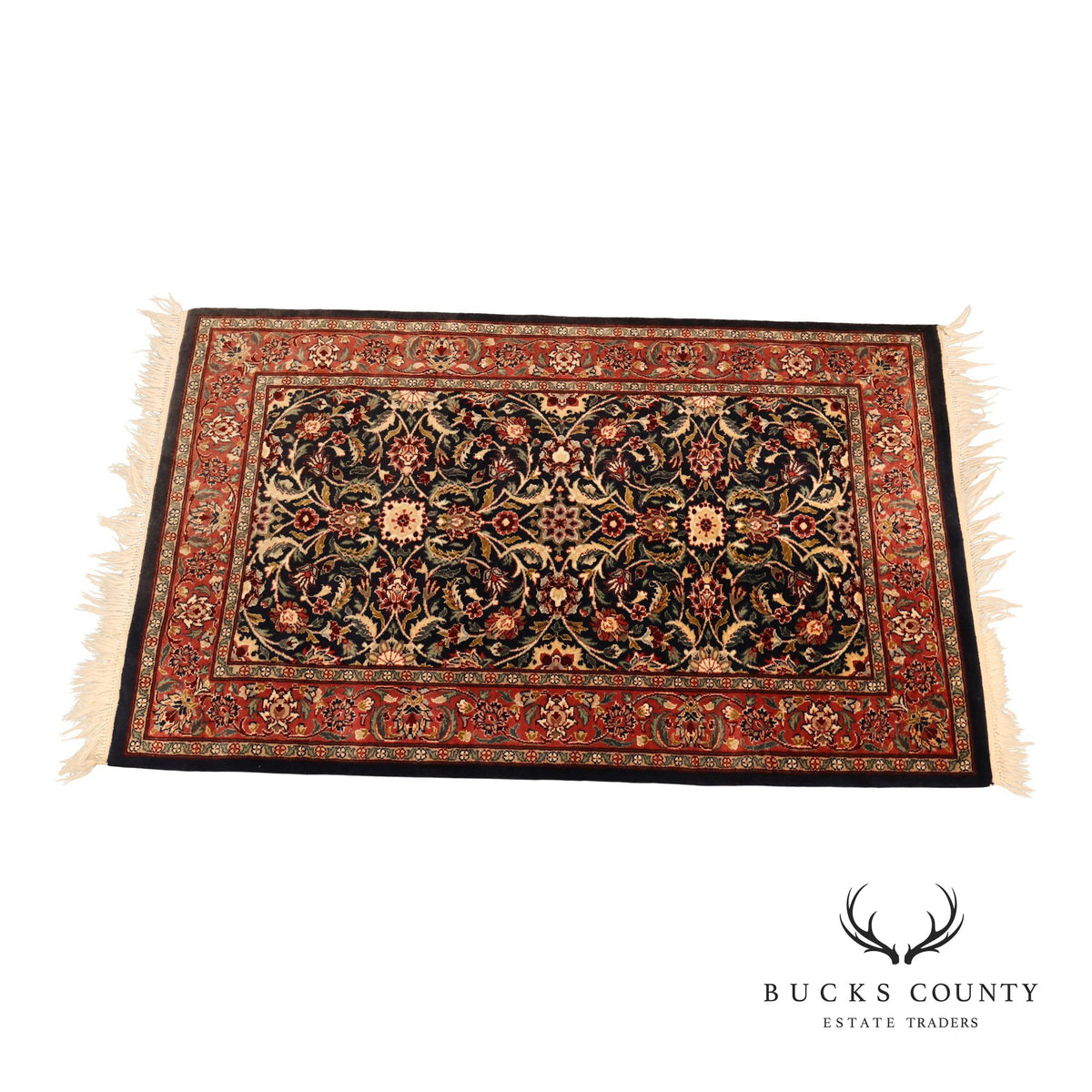 Persian Kashan Style Hand Tied Rug — 31" x 55"