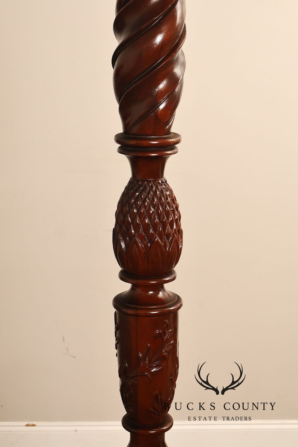 Lexington Furniture Carved Mahogany King Four Poster Bed