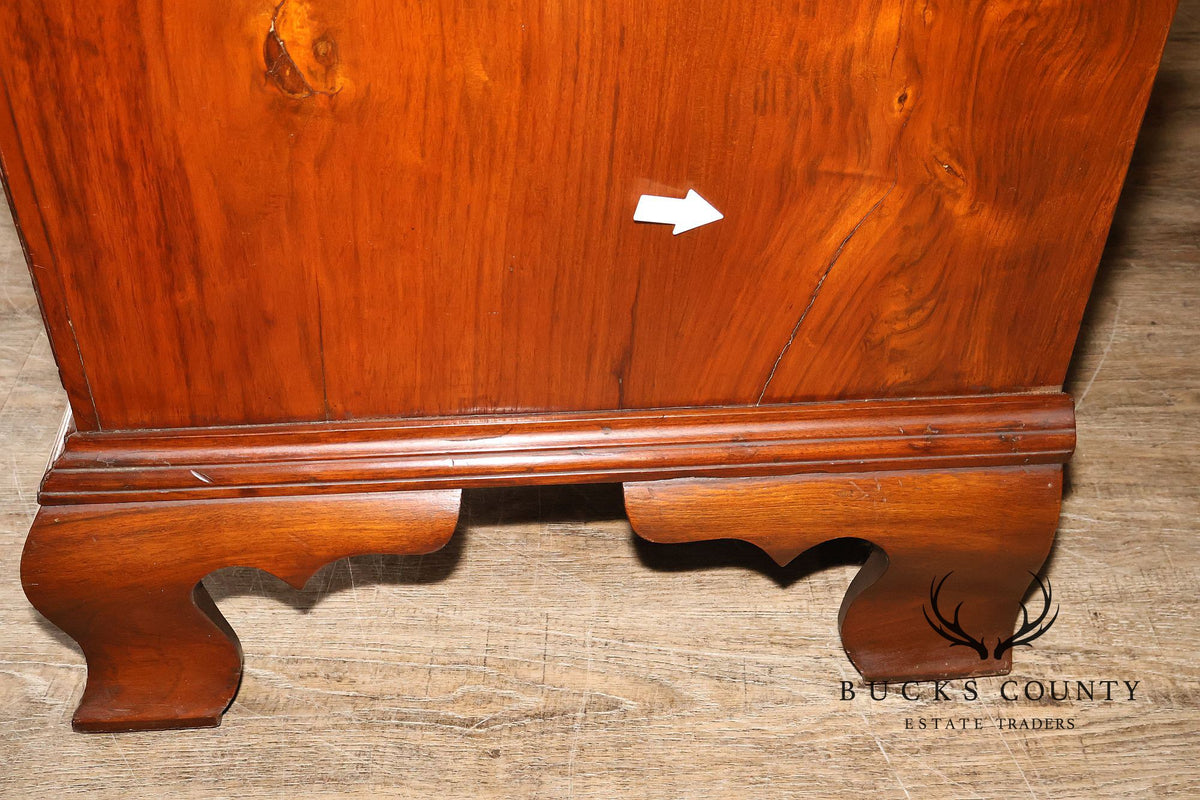 Antique Chippendale Walnut Eight-Drawer Tall Chest