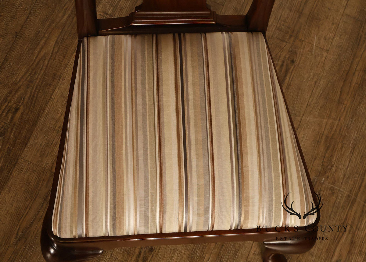 Kittinger Queen Anne Style Set of Six Mahogany Dining Chairs