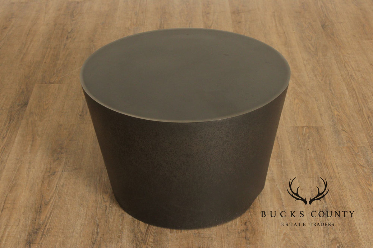 Modern Patinated Steel Coffee Table