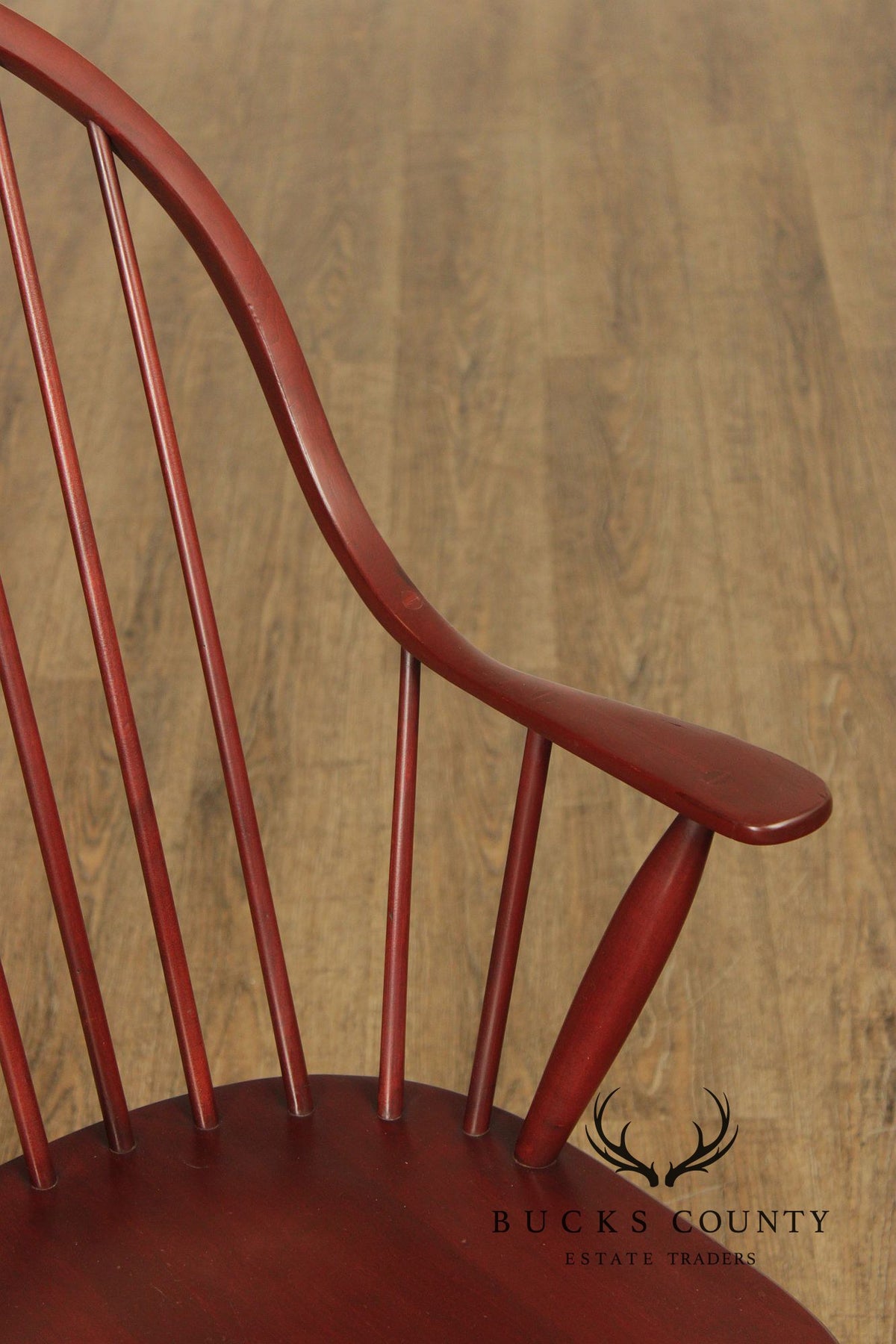 American Windsor Style Set Of 6 Spindle Back Dining Chairs