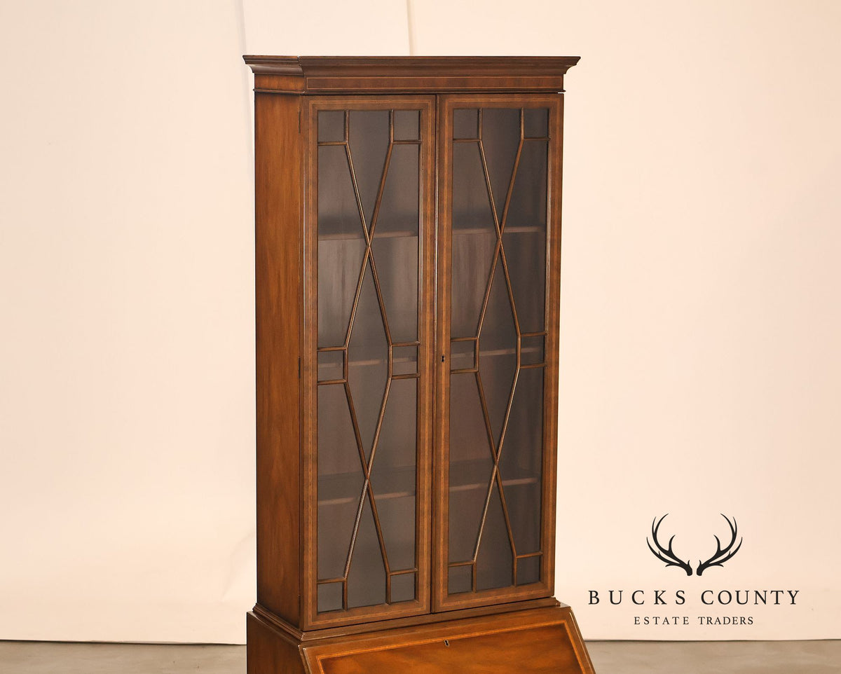 Kittinger Georgian Style Mahogany Secretary Bookcase
