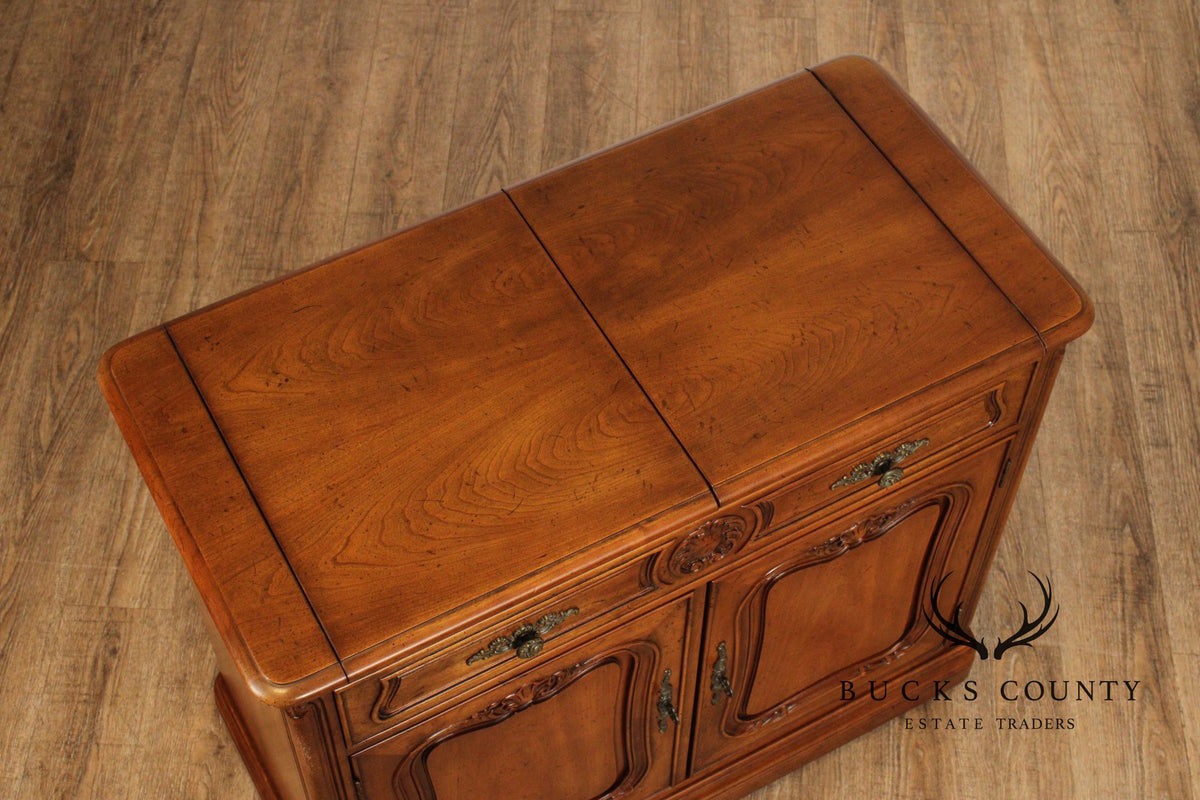 Henredon French Provincial Style Flip Top Server