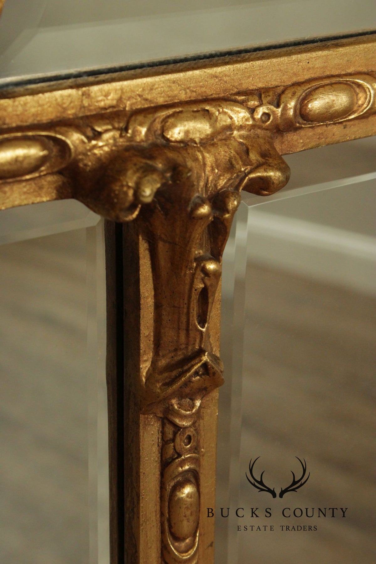 French Rococo Style Quality Gilt Frame Carved Wall Mirror