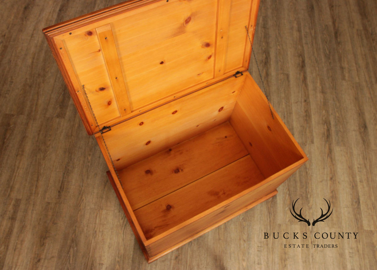 Georgian Style Dovetailed Pine Blanket Chest