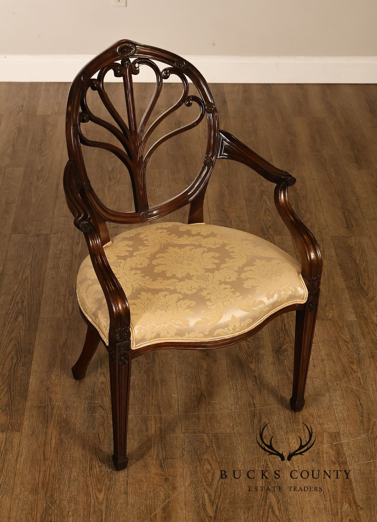 Bevan Funnell Adam Style Set of Eight Mahogany Dining Chairs