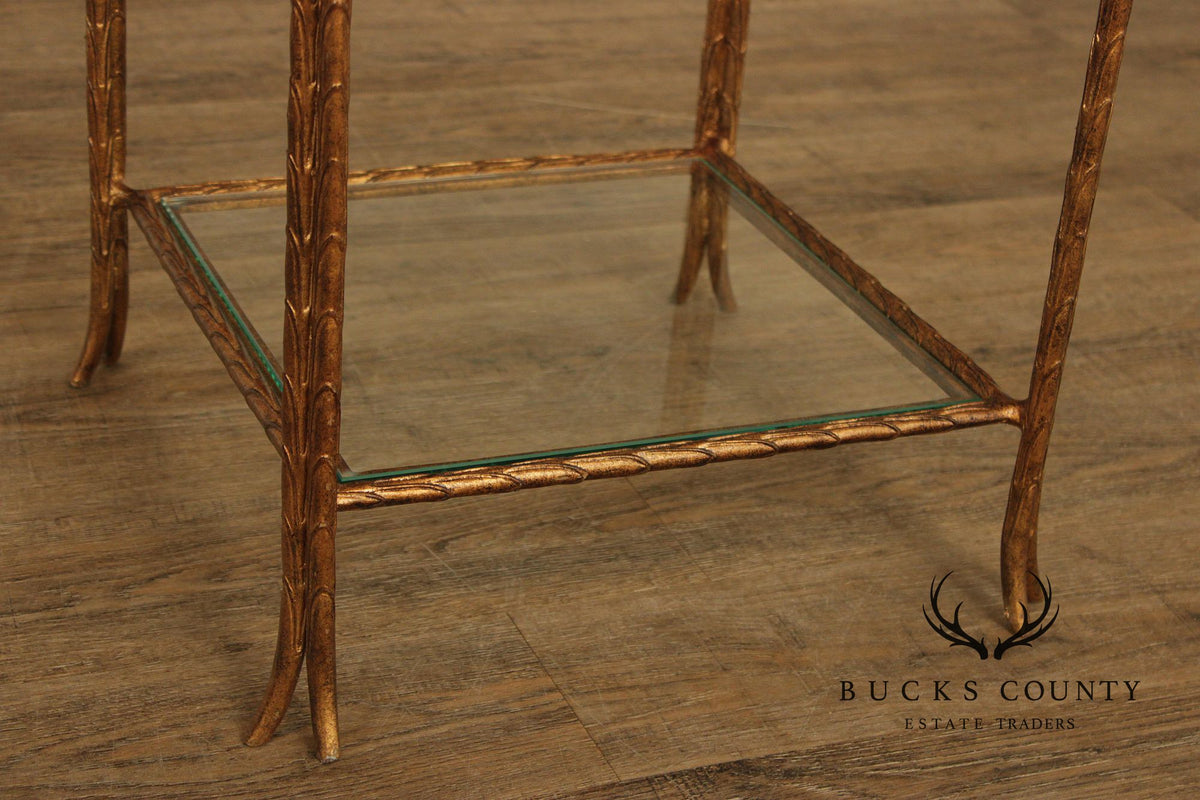 Sherrill Occasional Italian Regency Style Pair 'Bunching' Cocktail Tables