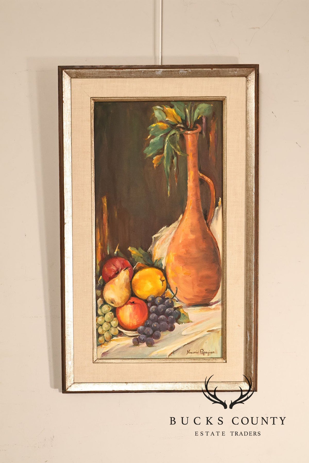 Artist Signed Mid Century Still-Life of Fruit