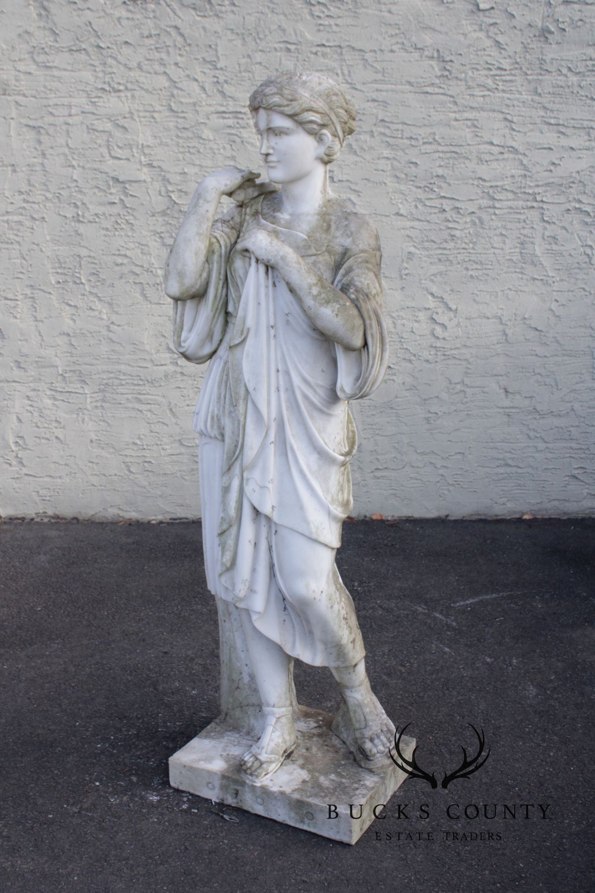 Antique Classical Style Diana Of Gabii Marble Garden Statue
