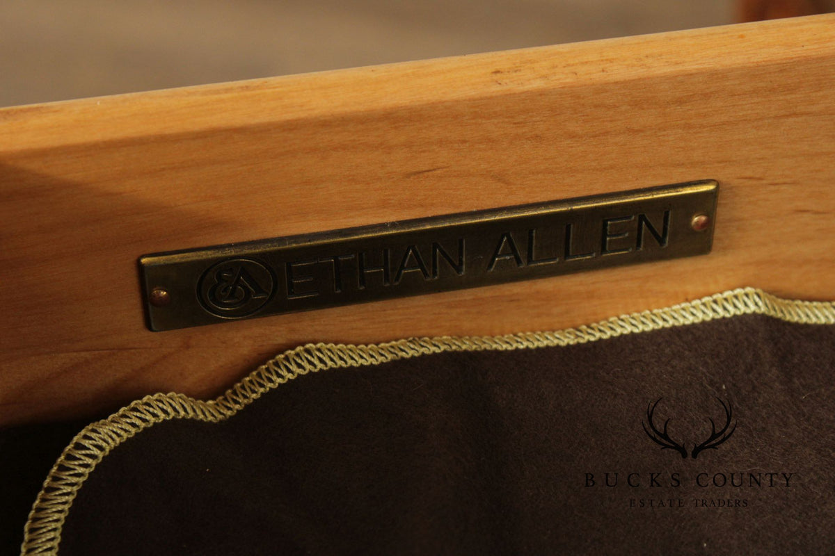 Ethan Allen 'Townhouse' Extendable Parquetry Dining Table