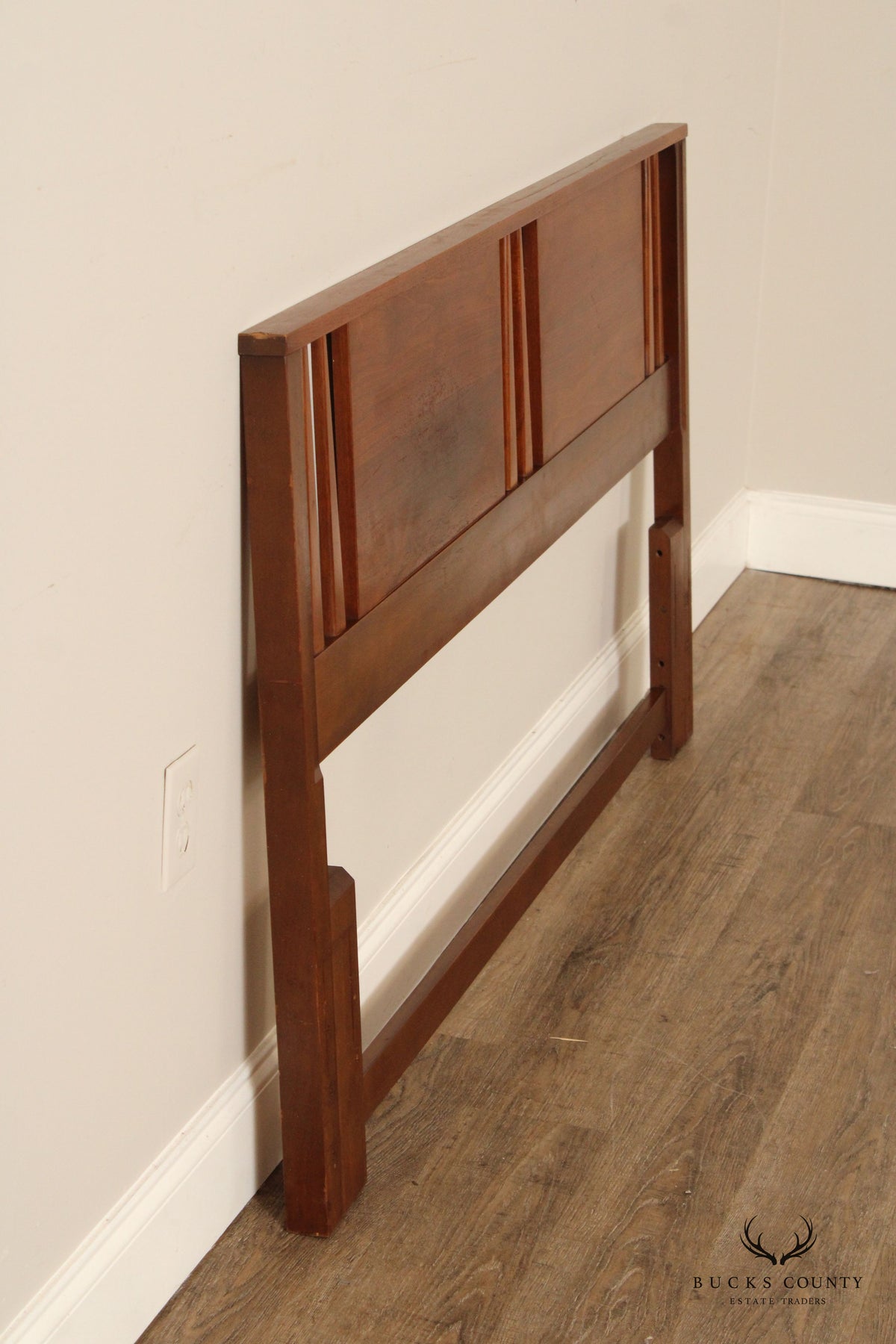 Mid Century Modern Walnut Queen Headboard