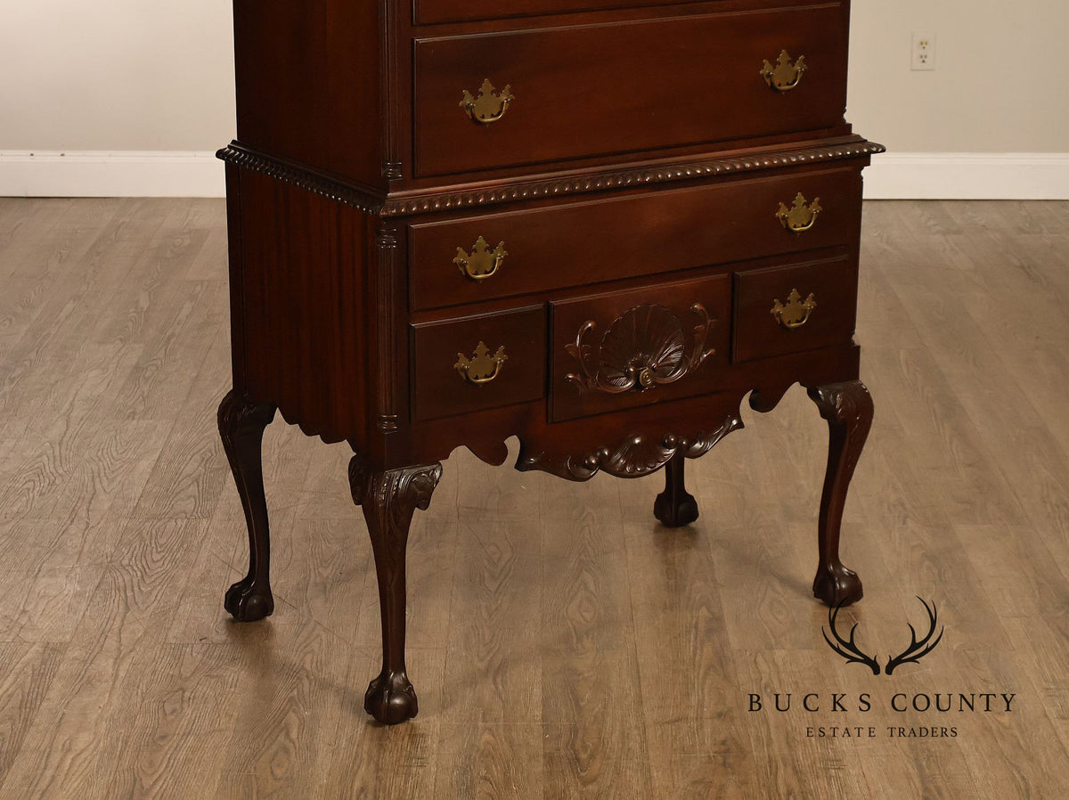 H. Feldenkreis Chippendale Style Mahogany Highboy