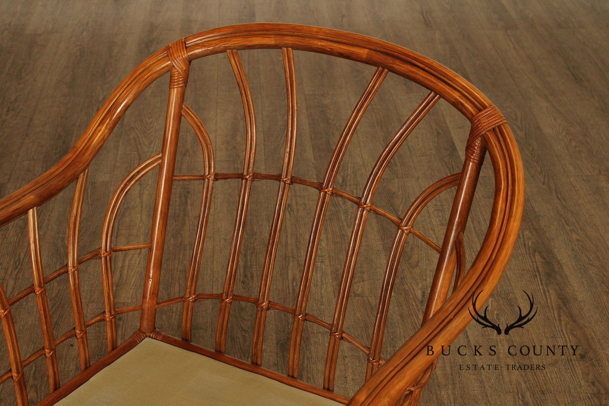 South Sea Rattan 'New Kauai' Lounge Chair with Ottoman