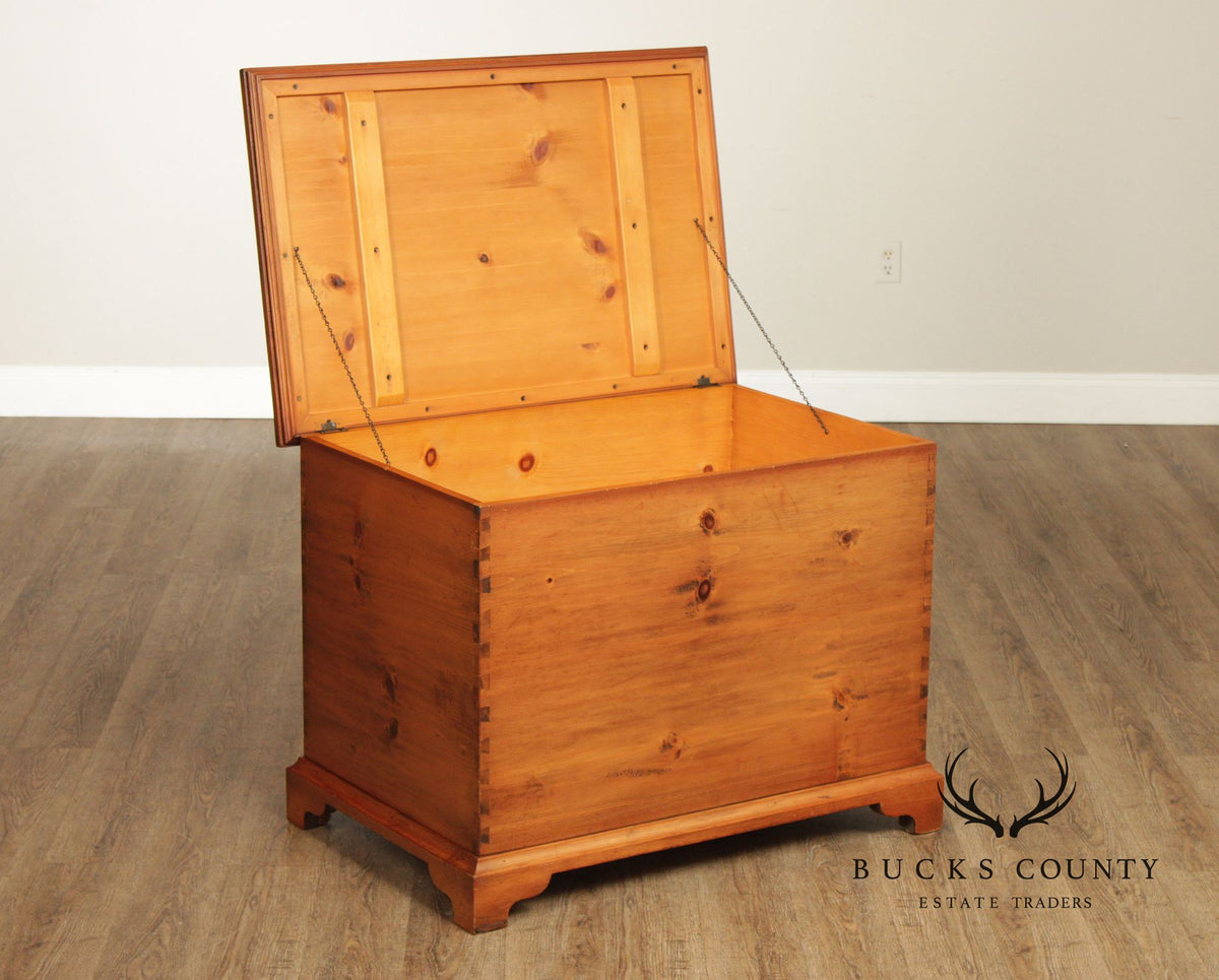 Georgian Style Dovetailed Pine Blanket Chest