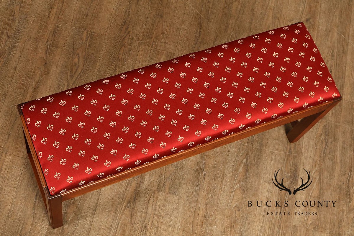 The Bartley Collection Chippendale Style Mahogany Window Bench