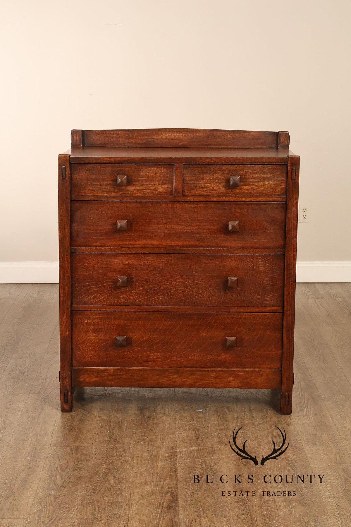 Antique Gustav Stickley Oak Chest of Drawers #626