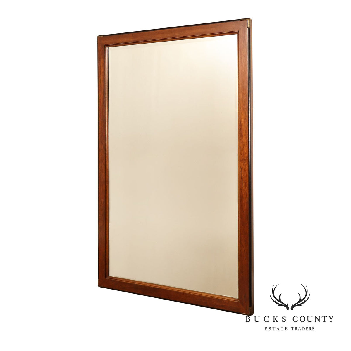 Campaign Style Brass Bound Mirror
