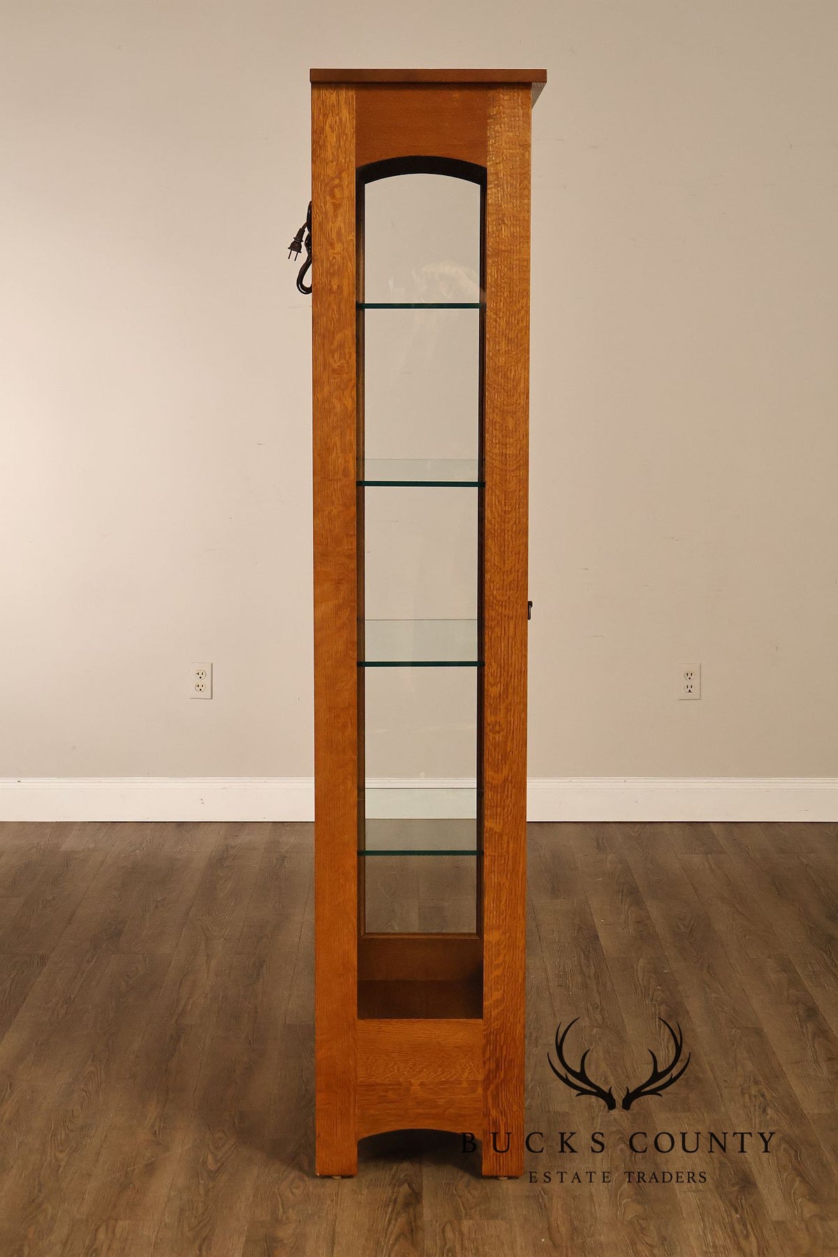 Stickley Mission Collection Oak Display Cabinet