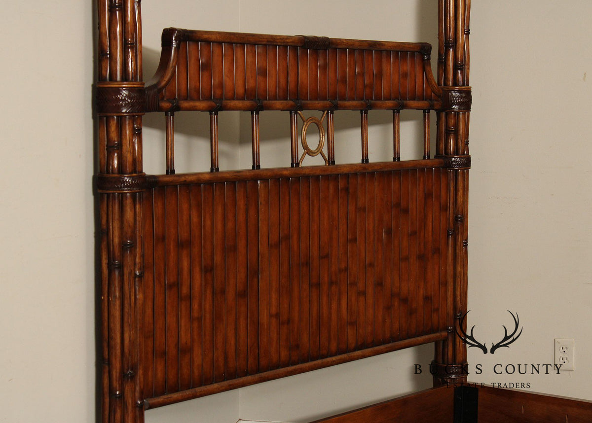 Tommy Bahama British Colonial Style Queen Poster Bed