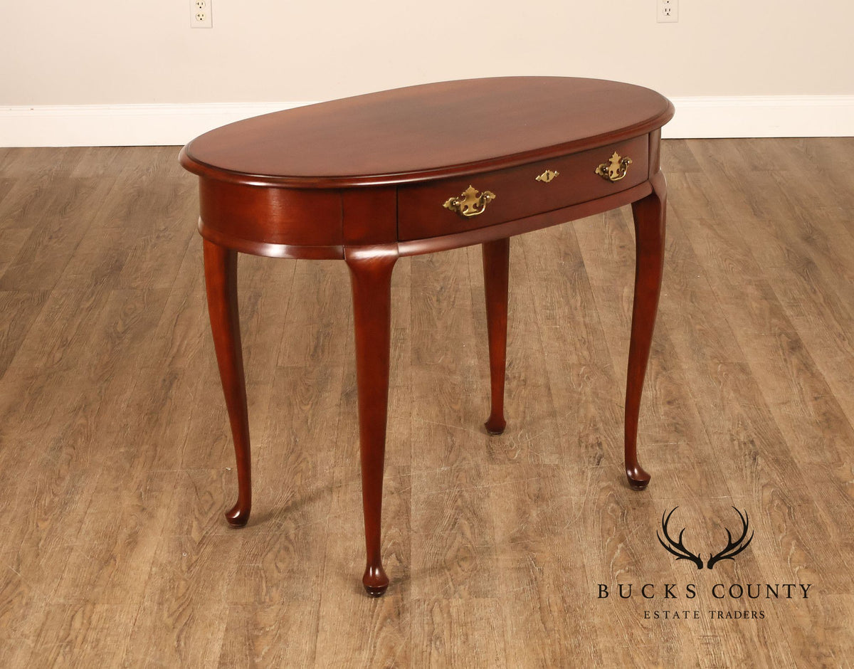 Superior Furniture Company Traditional Oval Cherry Petite Writing Desk