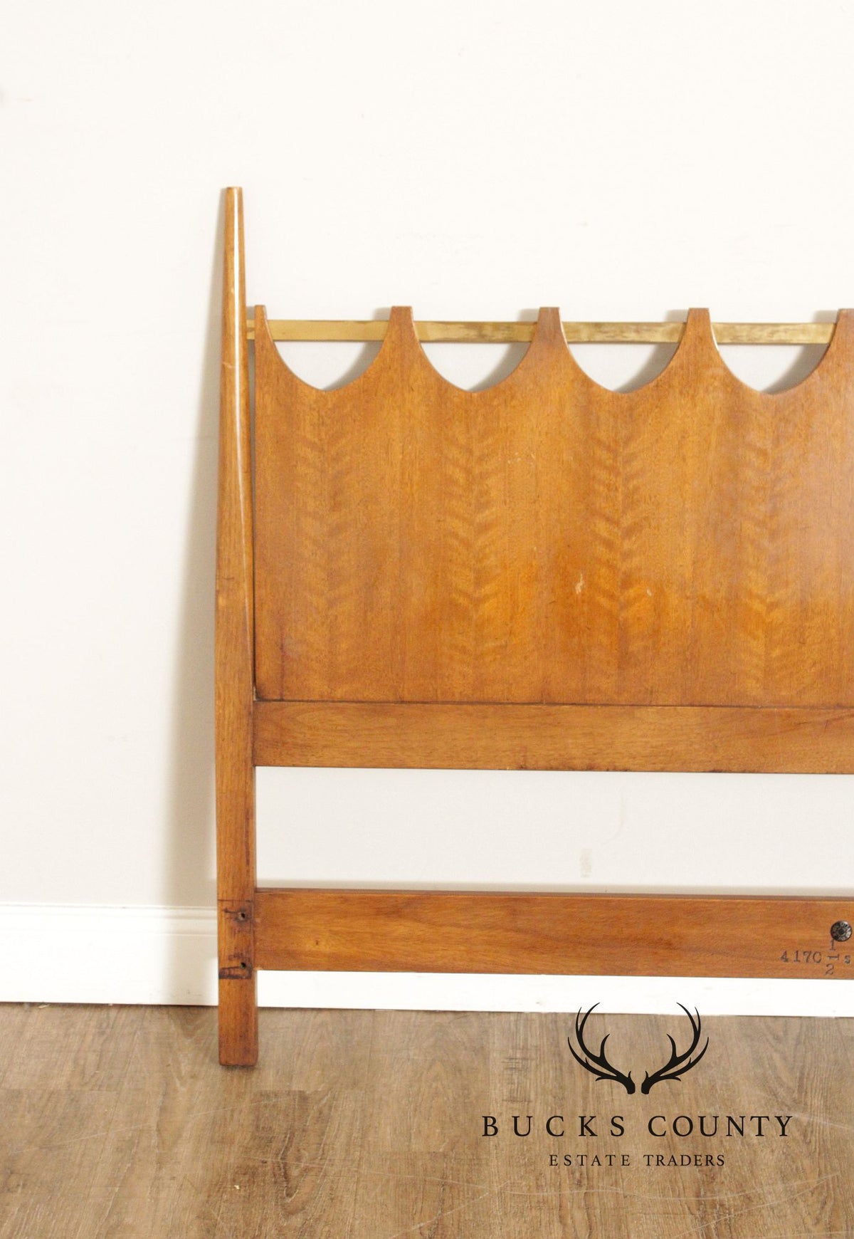 John Stuart Mid Century Modern Walnut Queen Headboard