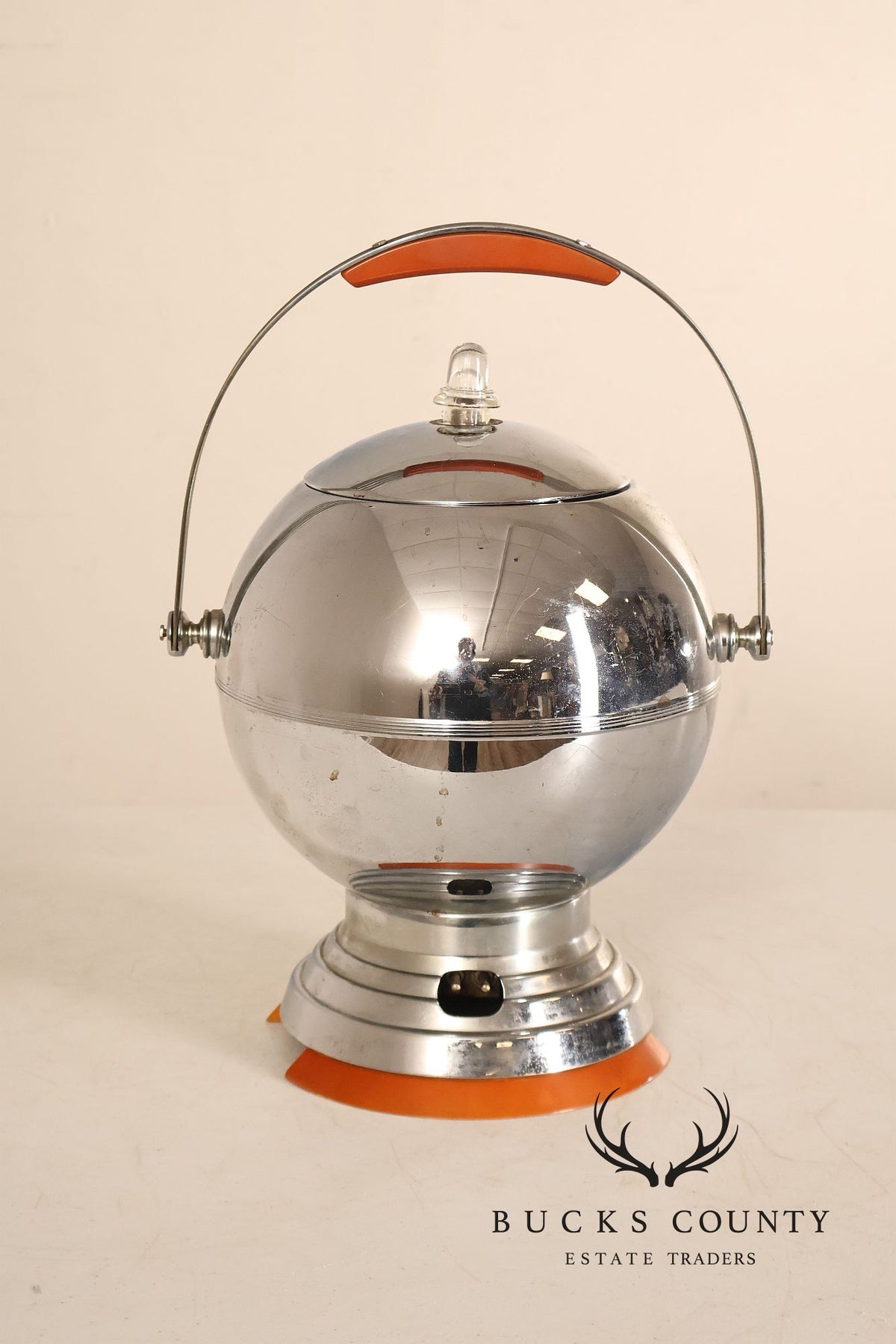Manning-Bowman Chrome and Bakelite Coffee Percolator