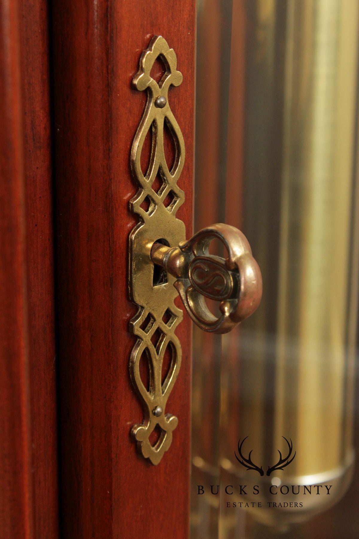 Sligh Federal Style Inlaid Mahogany Grandfather Clock