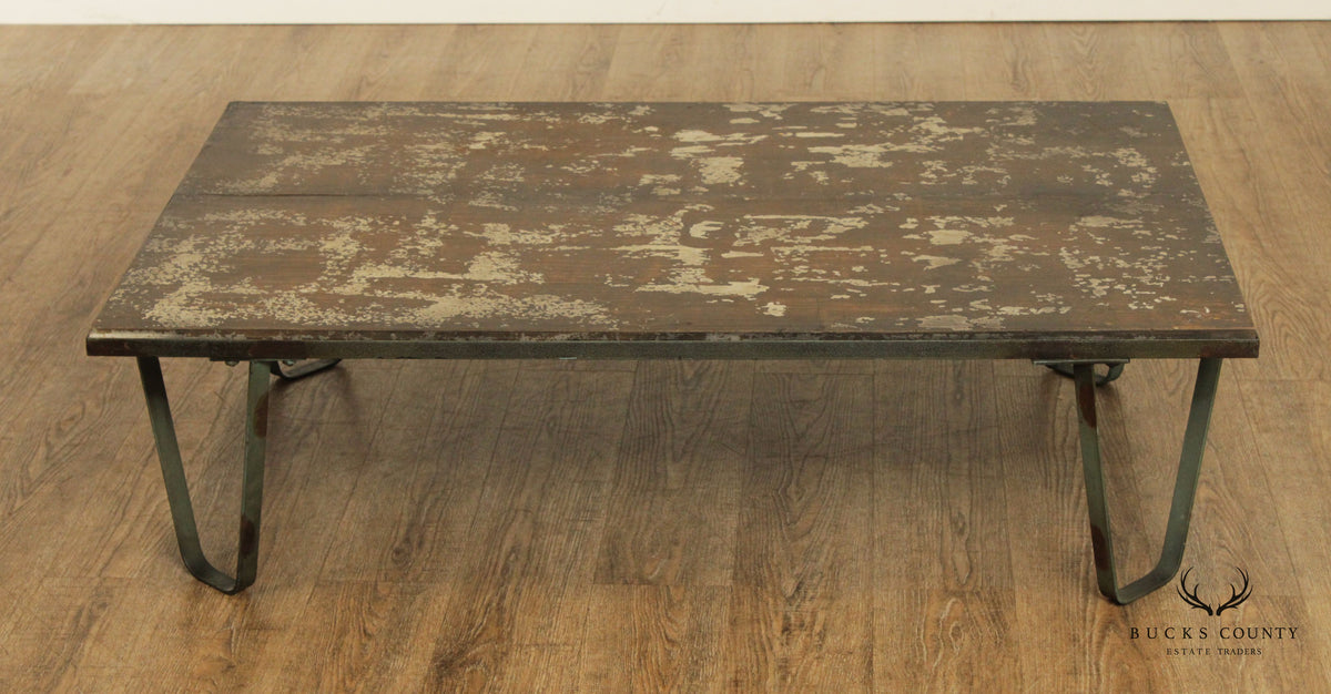 Industrial Style Reclaimed Wood Coffee Table
