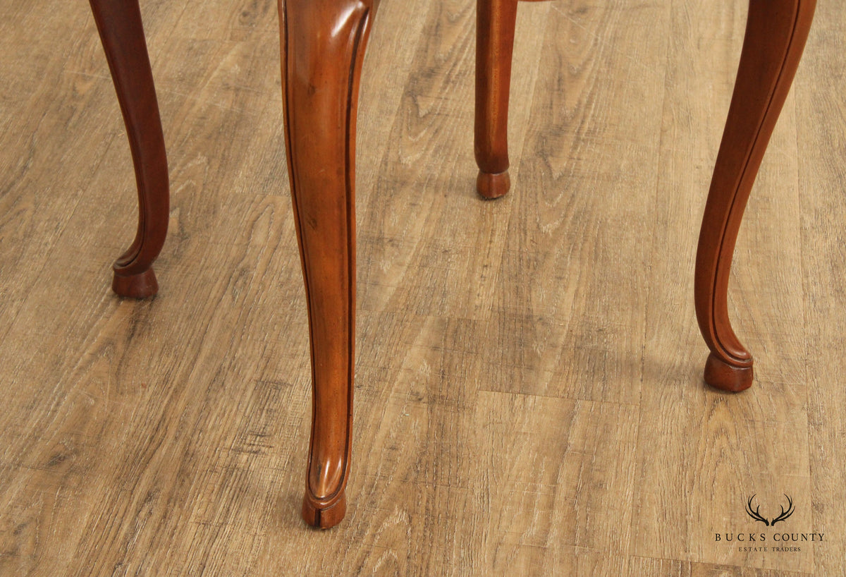 Baker Furniture French Country Style Walnut Side Table
