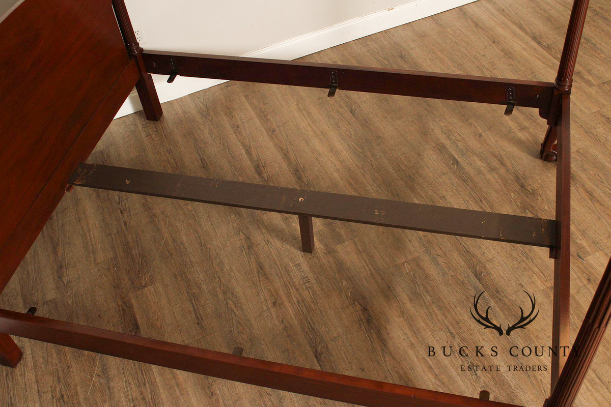 Baker Furniture Mahogany Queen Canopy Bed