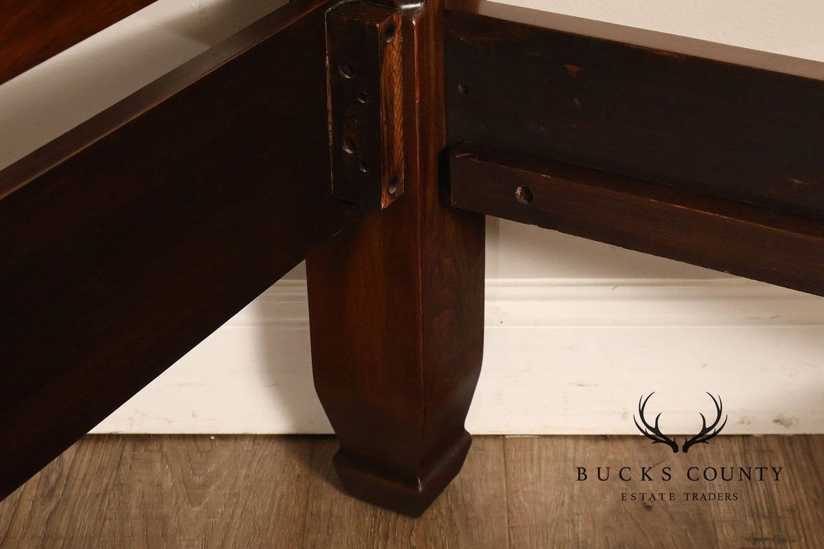 Harden Traditional Carved Cherry Queen Poster Bed