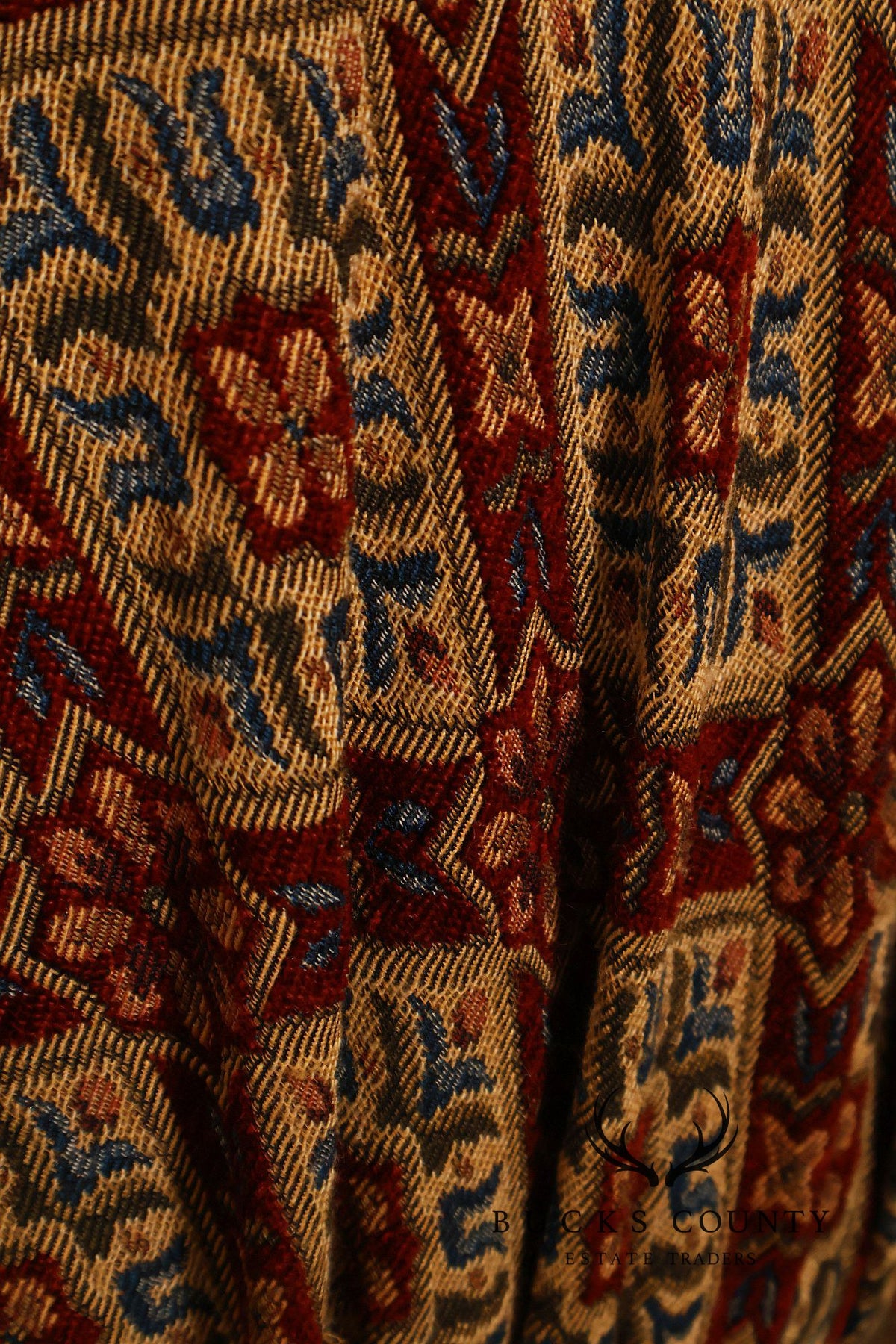 Moroccan Style Upholstered Pouf Ottoman