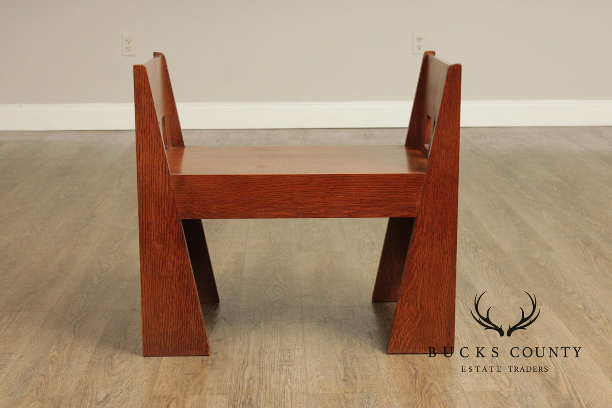 Stickley Mission Collection Oak Limbert Cafe Bench